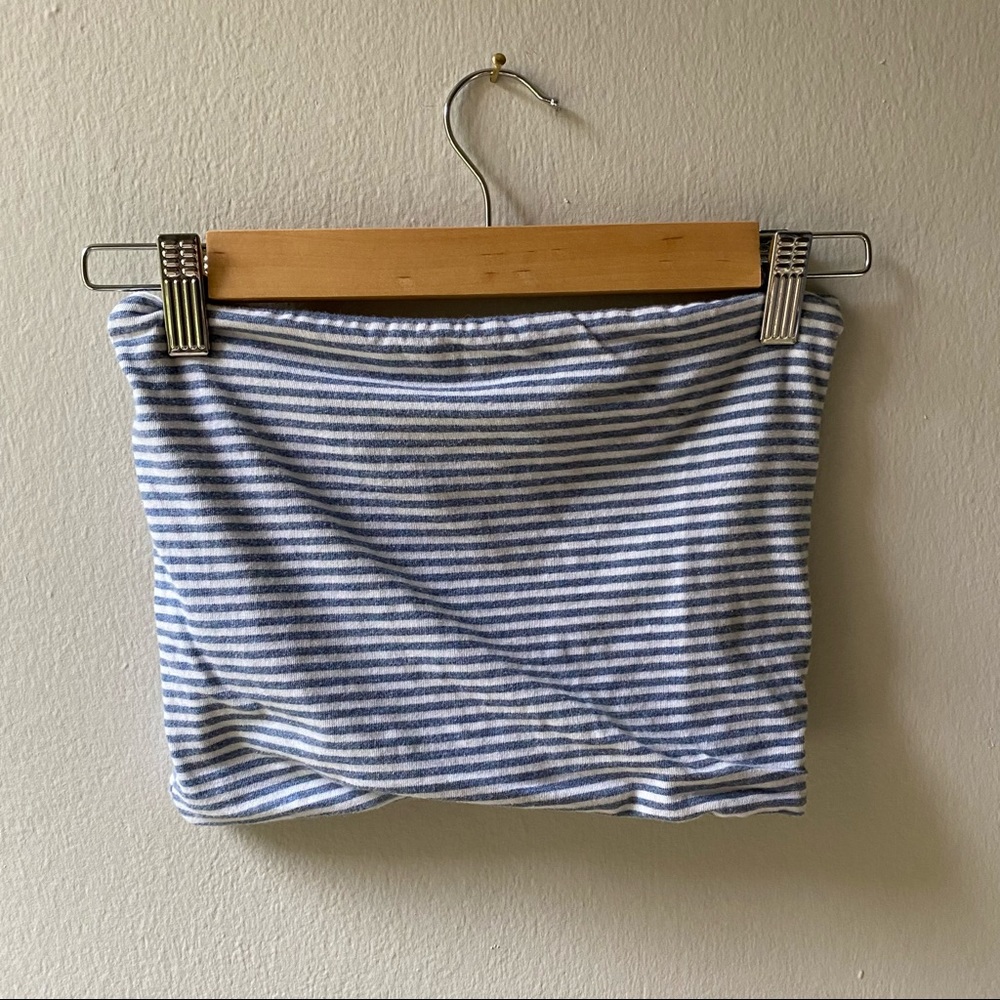 Brandy Melville Striped Bandeau Crop